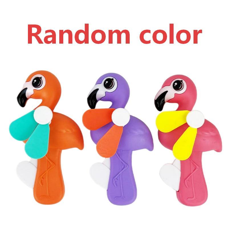 Cute Donut Manual Hand Press Fan No Battery Required Mini Cooling Toy for Kids Theme Party Giveaway Gifts