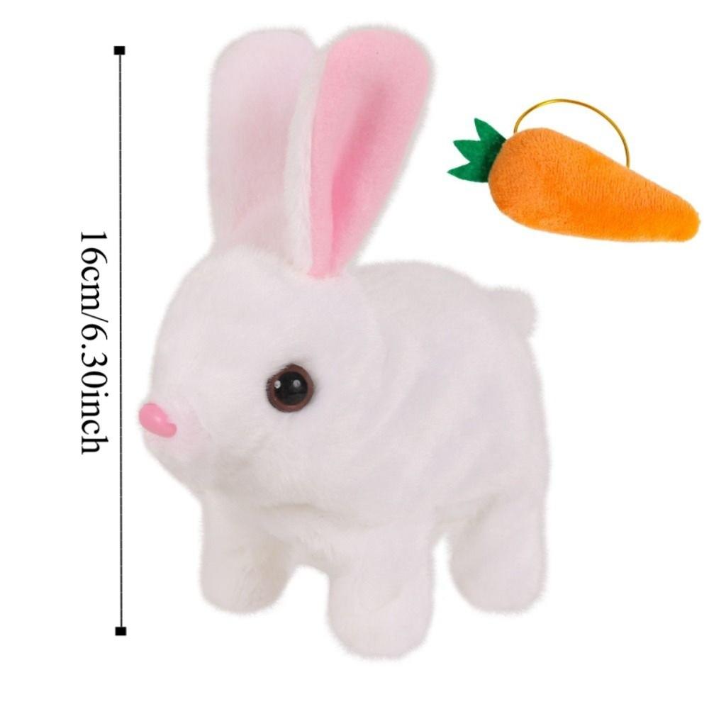 Мягкая игрушка Мой реалистичный кролик Игрушка Симуляция Ходьба Виляние Кролик Подарки на день рождения