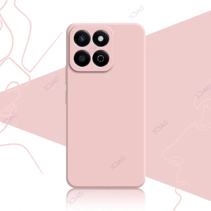 Роскошные квадратные жидкие силиконовые чехлы для Honor 200 Smart 5G 360 мягкие задние крышки для телефонов Honor200Smart полная защитная сумка