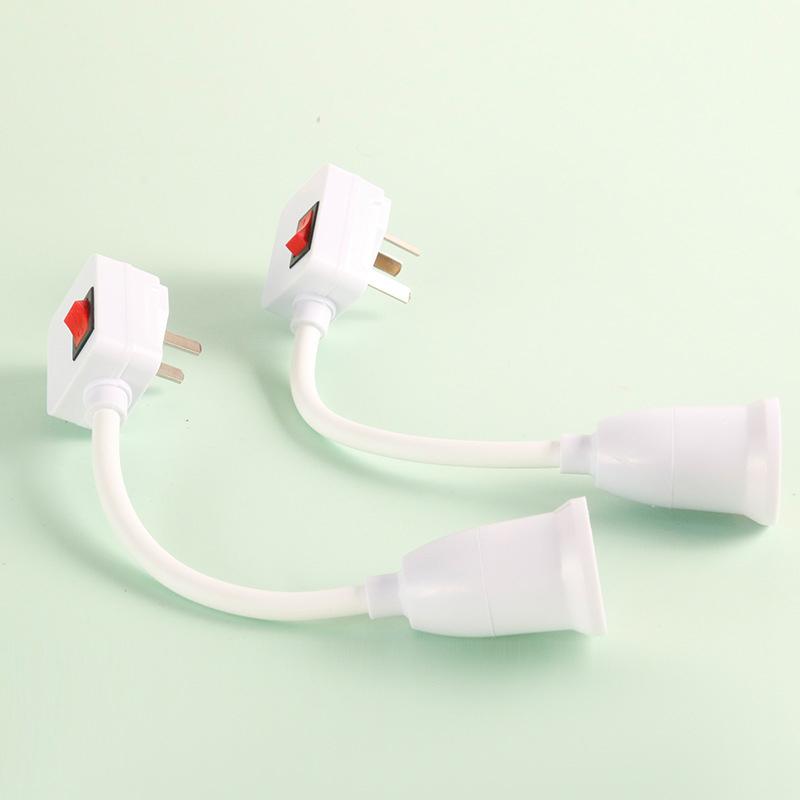 1 шт. светодиодная лампа E27 цоколь держатель адаптер конвертер с выключателем EU UK вилка энергосберегающая лампа для стола