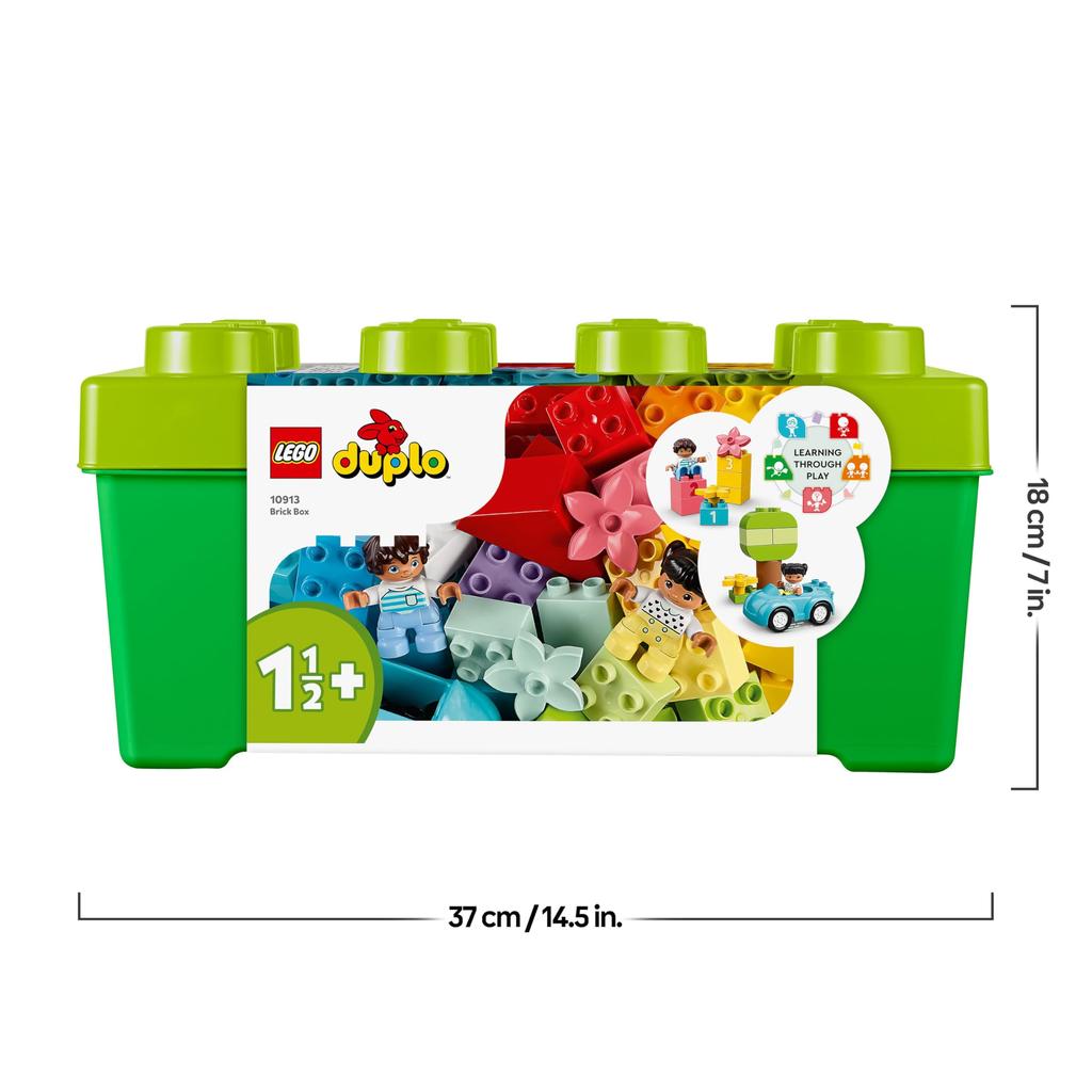 LEGO Duplo Duplo Container Deluxe Set - Educational Toy for Toddlers (Boys & Girls) - First LEGO Blocks - Ages 1.5, 2, 3 - Educational Toy (Item No. 1