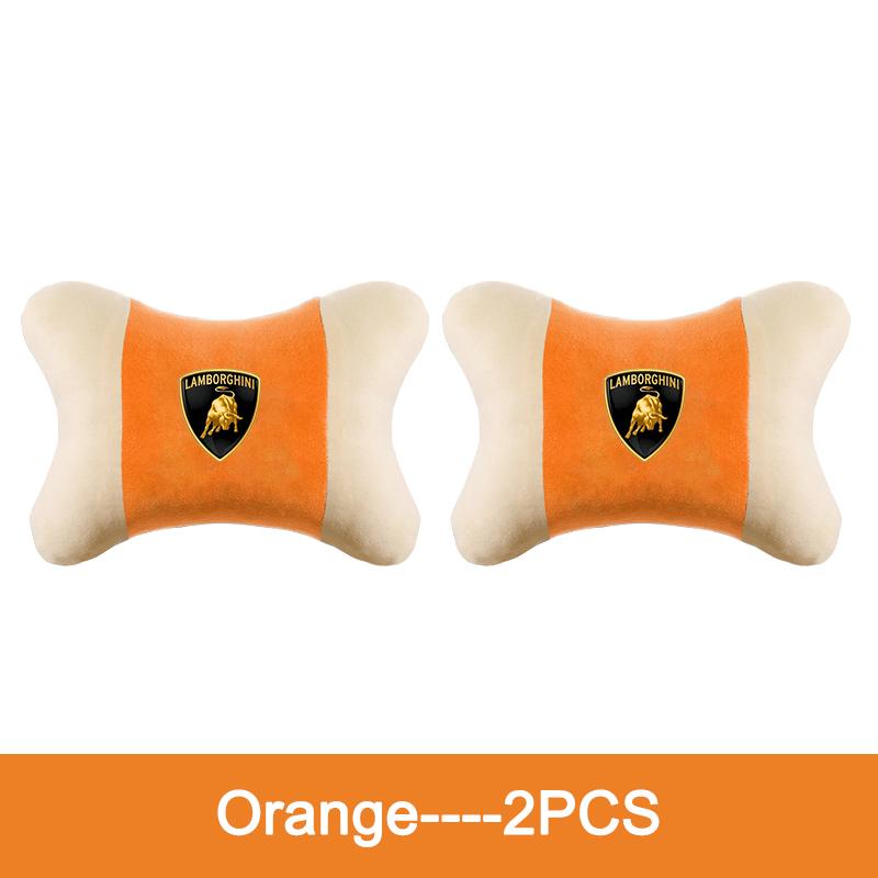 New 2pcs Soft Headrest Cushion for Seat Relaxation & Fatigue Relief For Lamborghini Urus Huracan Aventador Premium Keyring AA11