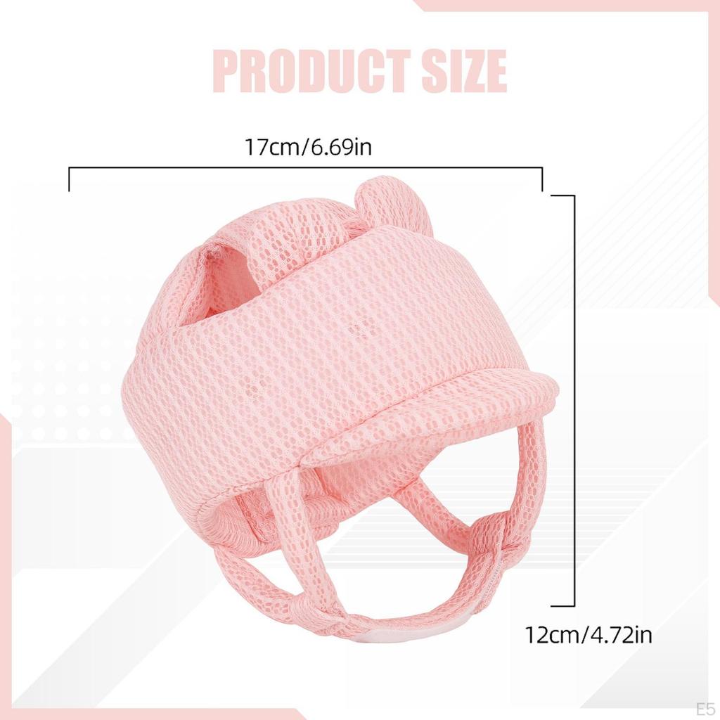 Head Protector Cap Soft Adjustable Lightweight Helmet Infant Headguard for Age 6-36 Months