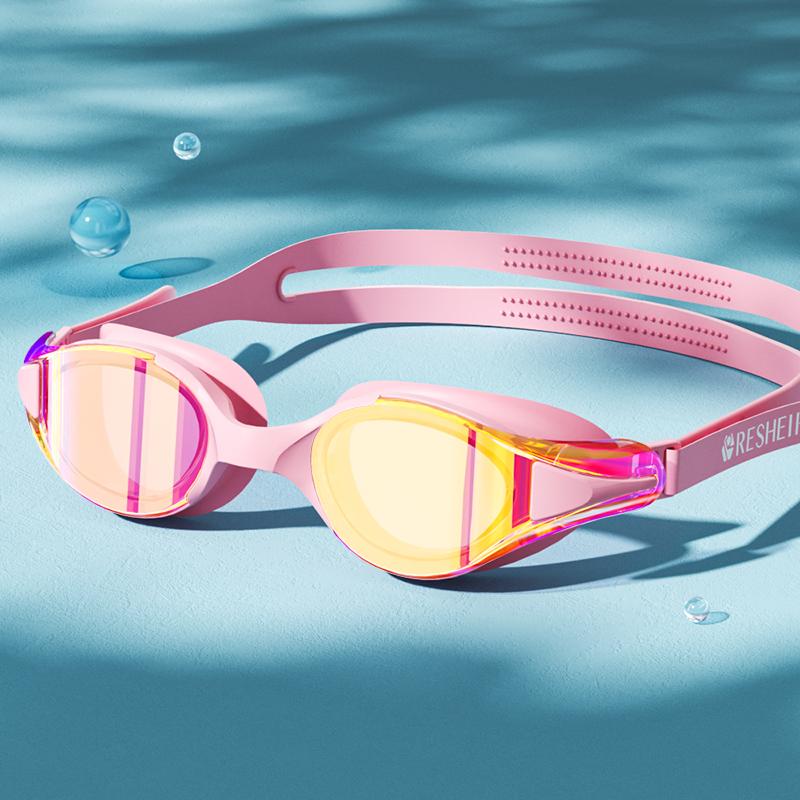 Унисекс Профессиональные очки для плавания для соревнований, Защита от запотевания и Водонепроницаемые очки для плавания для взрослых