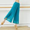 Women's Spring and Summer Ethnic Style Flowing Wide Leg Pants Solid Color Simple Classical Dance Practice Pants
