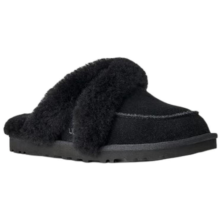 UGG Повседневные модные шлепанцы из ЭВА, противоизносные, с открытым носком, женские тапочки, черные 1174571-BLK
