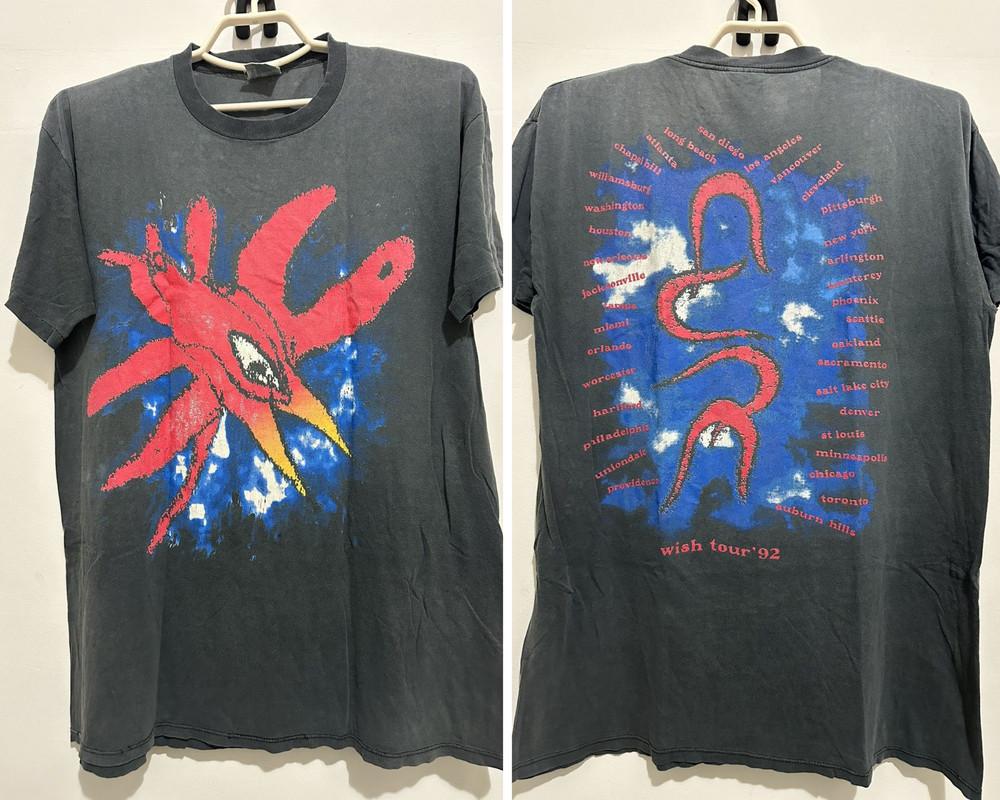 Винтажная футболка The Cure Wish Tour 92 1990-х годов Унисекс