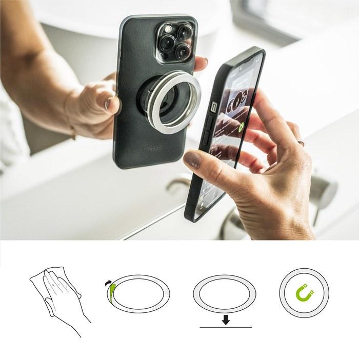 SP Connect Bike Phone Holder Set + [SPC+] iPhone Case + CNC Aluminum Handlebar Mount | MagSafe/Wireless Charging Compatible (iPhone 16 Pro)