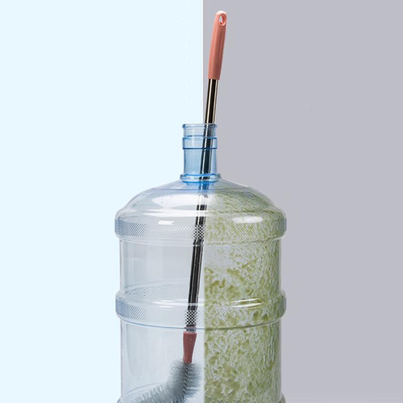 Бытовая щетка для мытья ведра со стержнем из нержавеющей стали, пластиковый диспенсер для воды, щетка для очистки ведра, гаджеты для чистки