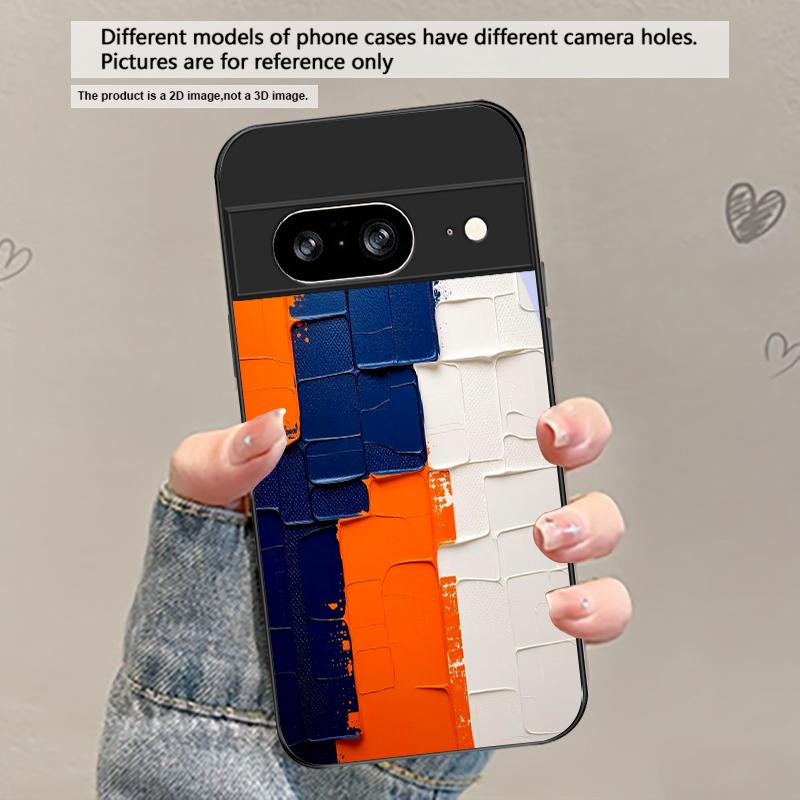 Каменная накладка со следом животного для Google Pixel 8 7 9 10 Pixel 10 Pro XL Pixel 9 Pro XL Pixel 8a 7a Pixel 7 Pro Черный стеклянный чехол для телефона