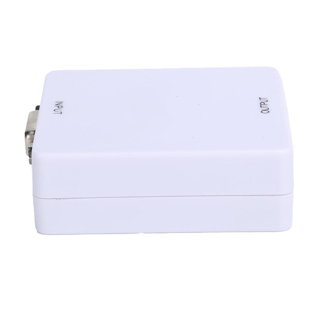 Конвертер VGA в интерфейс мультимедиа высокой четкости Mini HD 1080P Адаптер-конвертерБелый