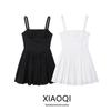 Fashion Style 2024 Amoi Women's Clothing Wide Camisole Temperament Wild Stylish Dress Short Skirt 5107301