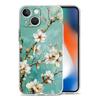 Чехол для телефона iPhone 17 Air Cases iPhone 16 15 12 13 14 Pro Max SE 7 8 Plus iPhone11 Прозрачный Мягкий Чехол Масляная Живопись Цветок