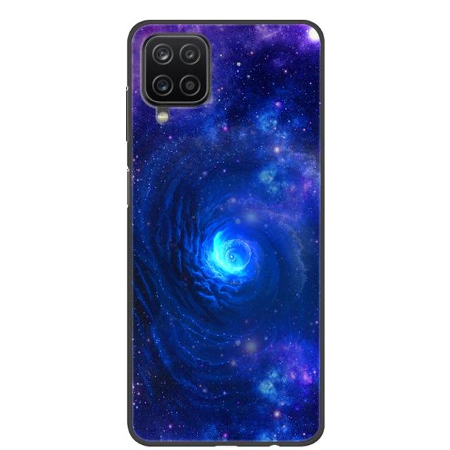 Чехол для Samsung A12, 2021, черные мягкие силиконовые чехлы из ТПУ для телефонов Samsung Galaxy A12 M12, чехол с крутым дизайном, чехол-бампер A 12