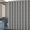 Imitation Linen Shower Curtain with Big Rings Bathroom Waterproof Thick Fabric Bath Curtains Bathtub Large Modern Bathing Cover