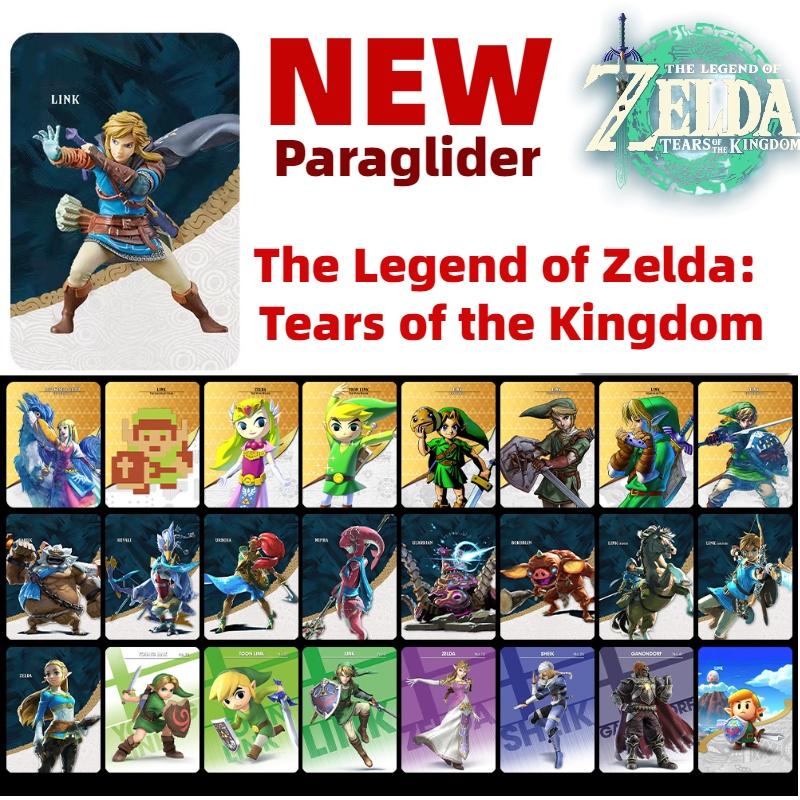 В наличии Карточки Amiibo Nintendo Legend Of Zelda Breath Of The Wild Tears Of The Kingdom