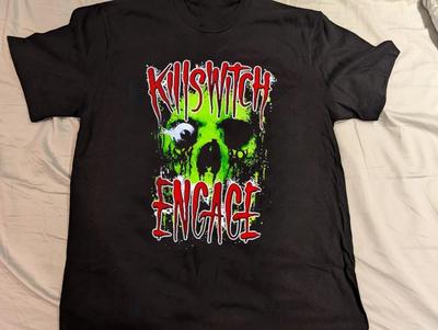 Горячая футболка Killswitch Engage Skullyton Tour с коротким рукавом, унисекс