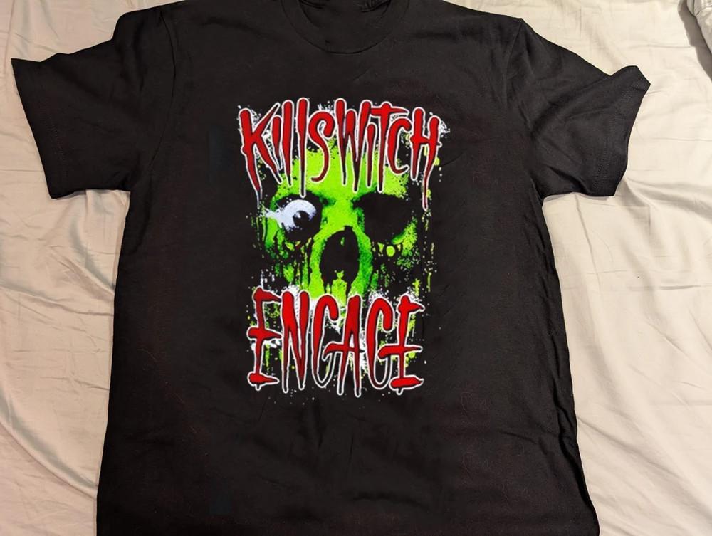 Горячая футболка Killswitch Engage Skullyton Tour с коротким рукавом, унисекс