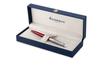 Waterman Metropolitan Essential Satin Red CT Ballpoint Fine Gift Officially Product Number 2146628Z Pen, Nib, Oil-Based, Boxed, Imported,