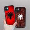 Албания Албанцы Флаг Чехол для телефона Для IPhone 16e 16 15 14 13 12 11 Pro Max X XS Max Plus Матовый Прозрачный