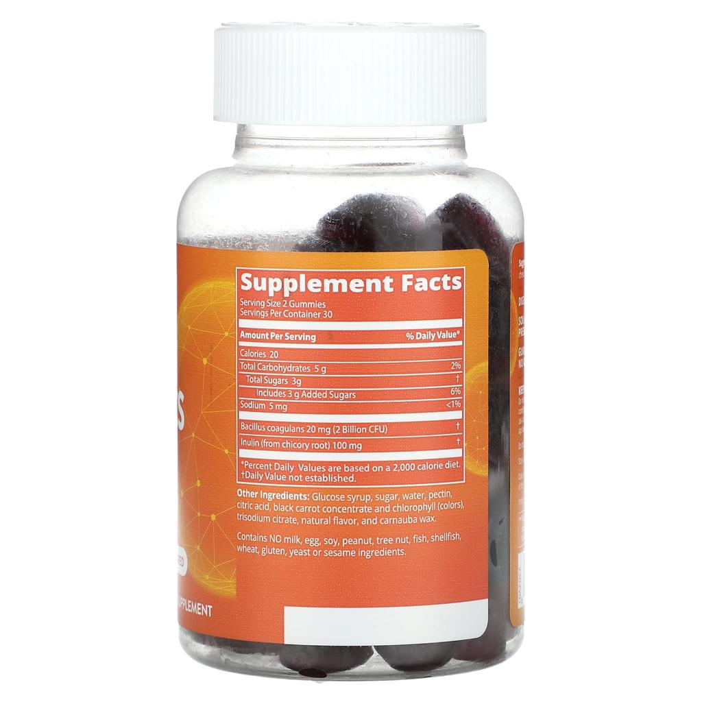 Probiotic Gummies, Strawberry & Raspberry, 60 Gummies (1 Billion Cfu Per Gummi)