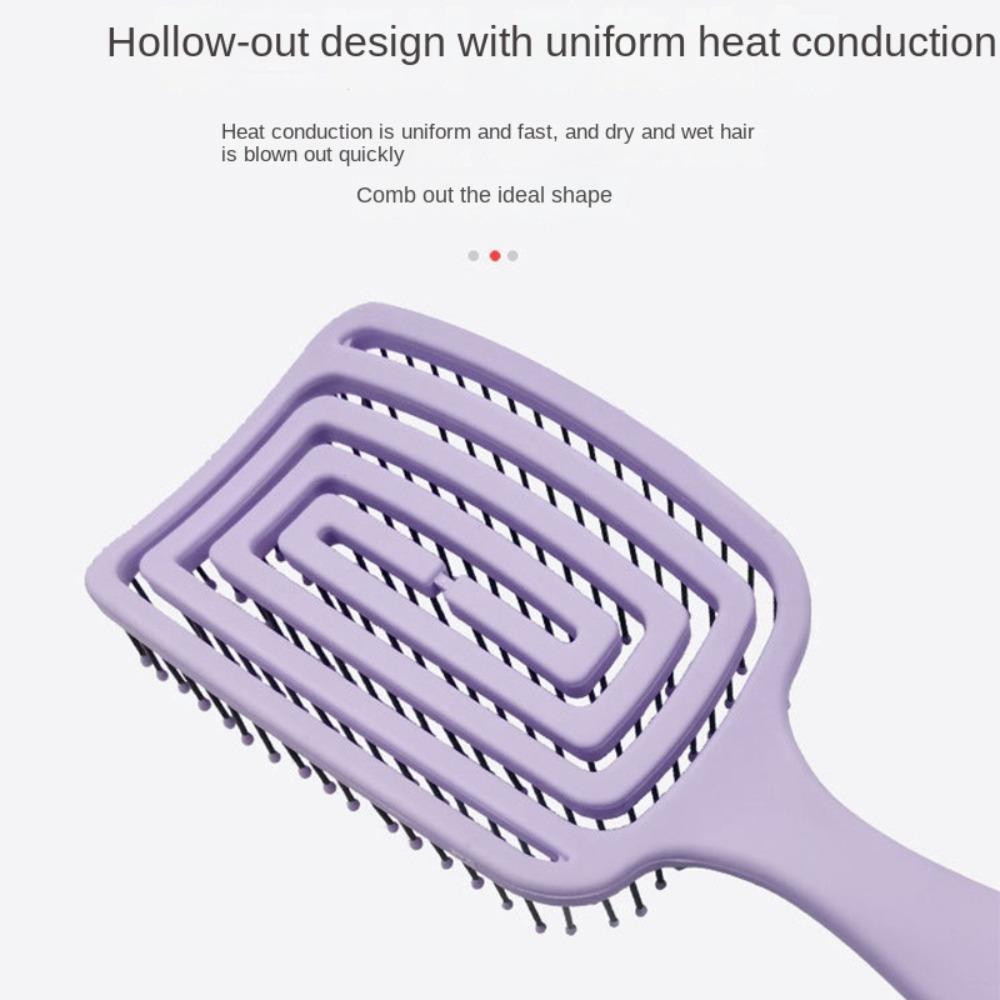 Пластиковая расческа с анти-клитом, розовая/зеленая/фиолетовая/черная расческа для волос, массажная расческа для кожи головы, женская