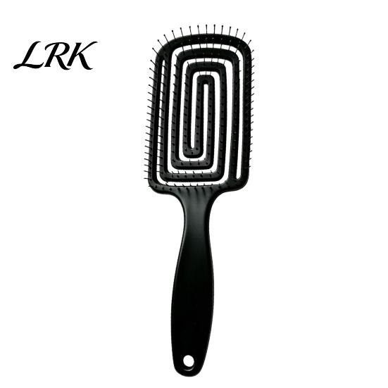 Lightweight Comb Curved Vented Detangling Brush for Women Men, Paddle Hair Styling Fluffy Faster Blow Drying, Detangler Wet Dry Curly Thick