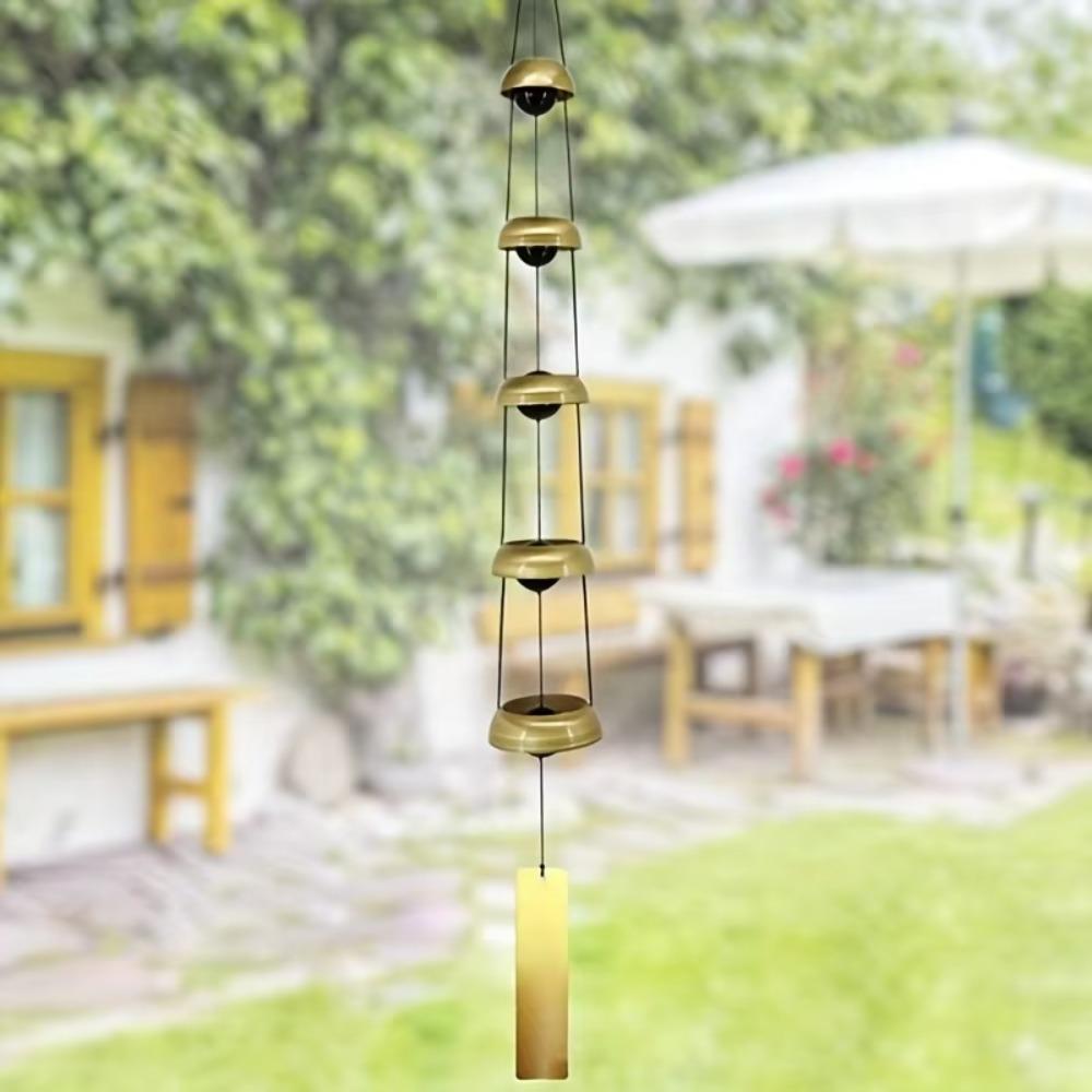 Crisp Sound Temple Wind Bell 3/5 Layer Wishing Wind Chime Balconies