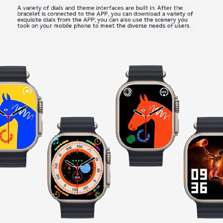 C800 ULTRA 2 Smart Watch Bluetooth Call Siri Weather Wireless Charging Blood Pressure Oxygen Fitness Smartwatch VS T800 Ultra