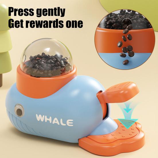 Yousheng Dog Interactive Treat Dispensing Toy 2-in-1 Whale Design Food Puzzle Slow Feeder for Small Medium Dogs And Cats Mental Stimulation IQ