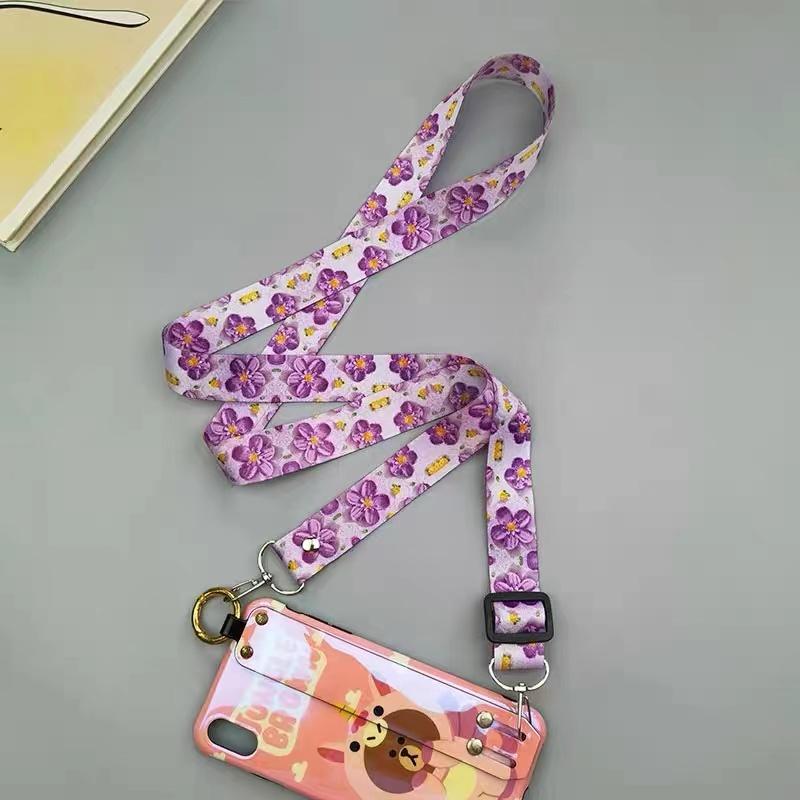 Новый регулируемый ремешок для телефона, двойная пряжка для iPhone 15, crossbody-шнурок, цветной плечевой ремень, многоцелевой страховочный шнурок
