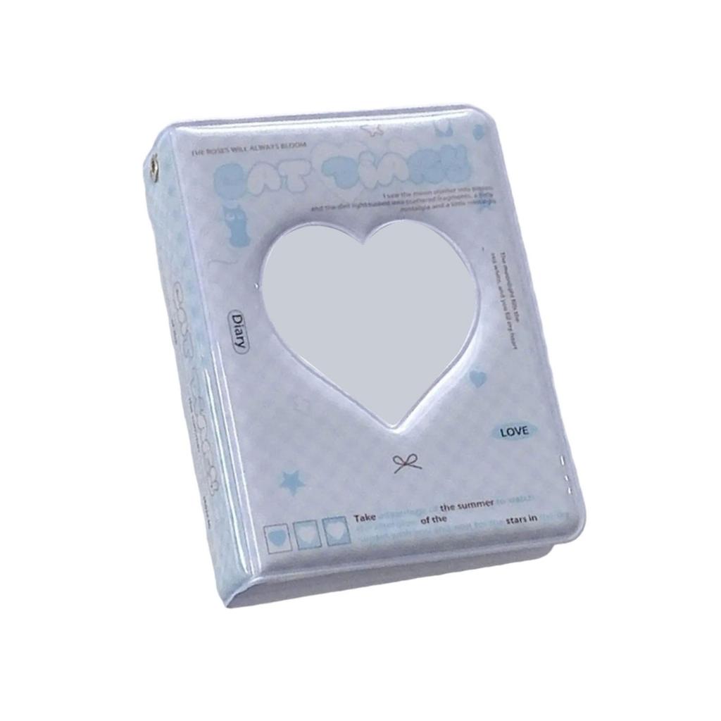 3-дюймовый мини-фотоальбом с дизайном в форме сердца, держатели для карточек с 40 карманами для поклонников Kpop Idol и любителей фотографии в подарок