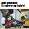 Четырехсезонная защитная обувь, противоударная, противопрокольная, проникающая в воздух, легкая защитная обувь, нескользящая, износостойкая утепленная рабочая обувь.