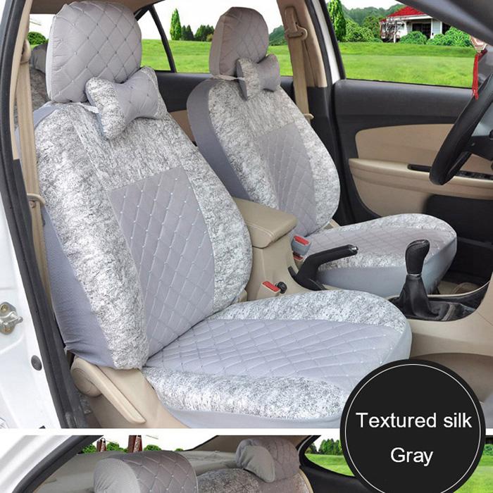 1 комплект, универсальный чехол на автомобильное сиденье, пятиместный автомобильный чехол на стул, защитный чехол спереди и сзади, подходит для Ford Focus Volkswagen