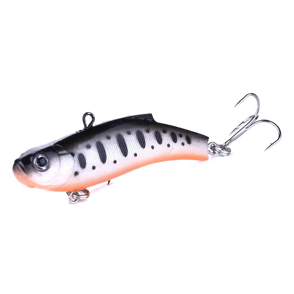 HENGJIA 7CM 17G Winter Fishing Lure VIB Ice Fishing Lure Soft Lead Bait  Sinking Fishing Lure