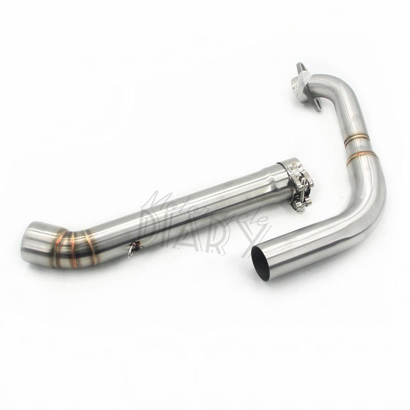 For Yamaha MT125 MT 125 2014-2019 YZF R125 2014-2018 V2 Motorcycle Exhaust Elbow System Front Head Link Pipe Escape Moto PitBike