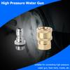 High Pressure Brass Washer Connector M14x1.5mm 1/4" Quick Connector Car Washer Adapter Water Gun Hydraulic Couplers Couplings