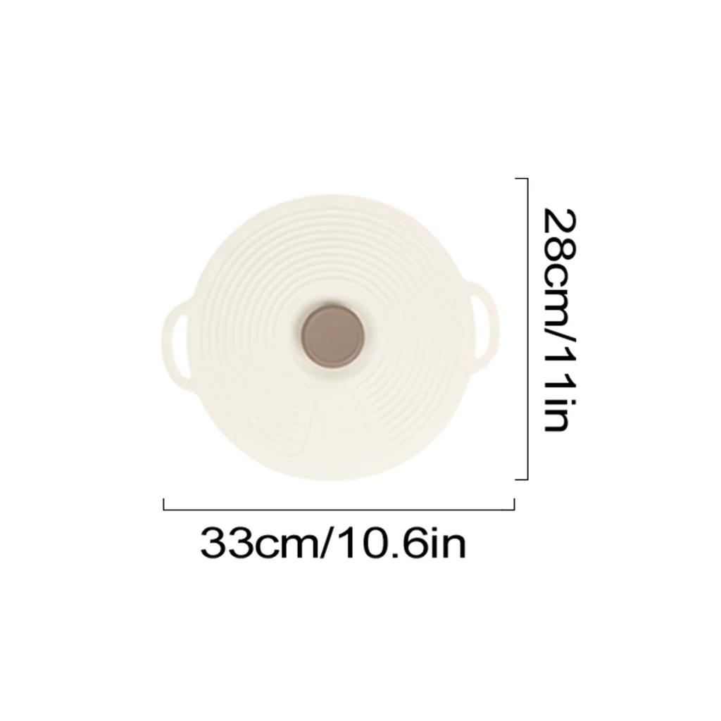 Leeseph Silicone Lids for Bowl, Reusable Sealed Suction Lids Fits Cups, Bowls, Plates, Pots, Pans, Food Storage Kitchen Gadgets