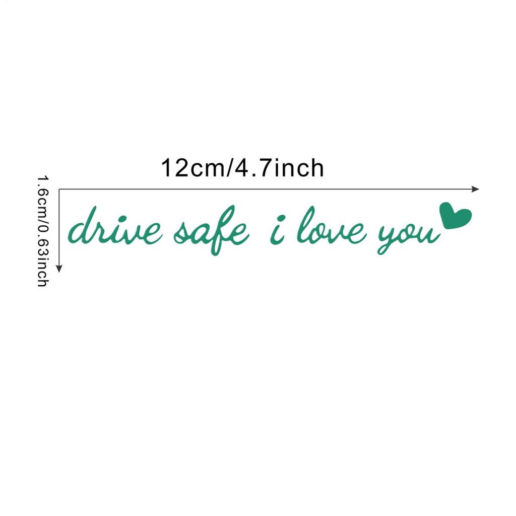 Наклейка на зеркало заднего вида автомобиля Езжай безопасно Я люблю тебя Наклейка на зеркало заднего вида Милые аксессуары для автомобиля На приборную панель Лобовое стекло Окно Скутеры