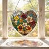yangyizhi Suncatcher Puzzle Pendant, Durable Acrylic Window Hanging, with 3D Pattern, Stained Glass Effect Waterproof Decorative Ornament, for