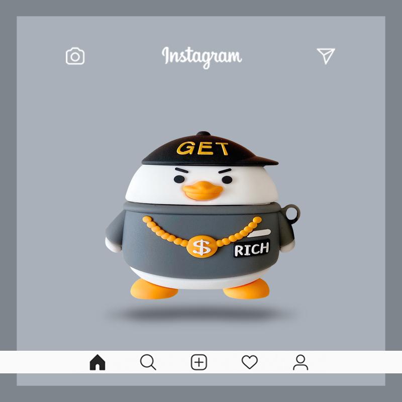 Silicone Cartoon Headphone Cover for AirPods Case 3D Earphone Case for Airpods 1 2 Pro Case for Apple Air Pods Pro Case Keychain