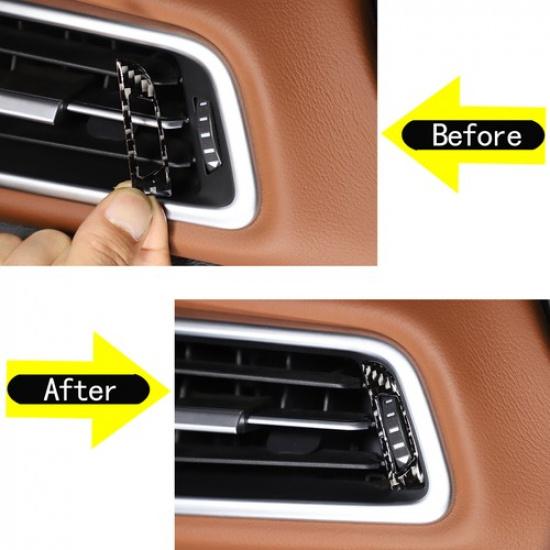 Carbon Side Air Outlet Pulley Button trim Cover For Maserati Ghibil 2014-22