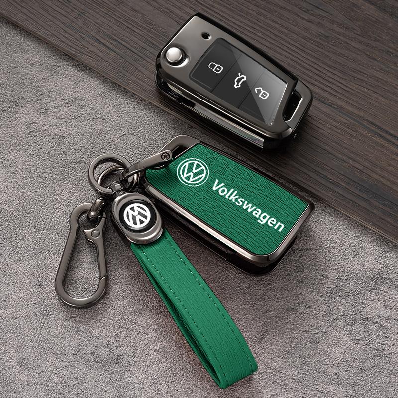 Для VOLKSWAGEN Чехол-защита для брелока автомобиля из цинкового сплава + Кожа Для VW Volkswagen Polo Golf 7 MK7 Tiguan MK2 Accesso