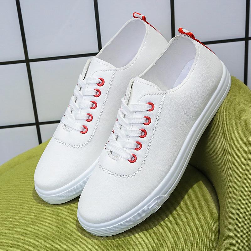 Мода 2024 Женские повседневные дышащие кеды вулканизированная обувь на шнурках летние кеды на плоской подошве