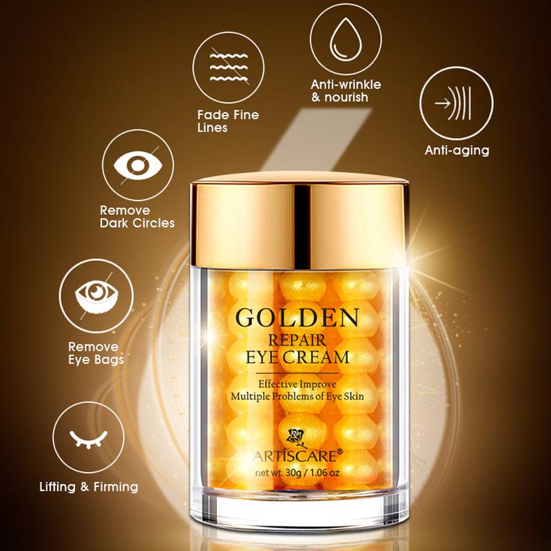 ARTISCARE Пептидный крем для лица против морщин + роликовый массажер для сыворотки для глаз + золотой крем для глаз 3 шт./лот, удаление темных кругов