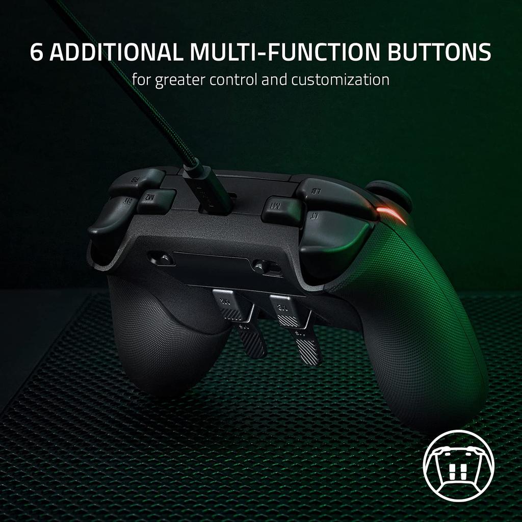 Razer Wolverine V2 Chroma Проводной игровой профессиональный контроллер для Xbox Series Xbox RGB подсветка Переназначаемые кнопки Триггеры Кнопки Триггер Черный XS, One,