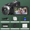 4K Видеокамера с 80МП IPS HD 18x Цифровой ИК Ночной Вращающийся Селфи 32ГБ SD 1500 мАч Инструкция Легкая и Идеальная для Путешествий и Начинающих
