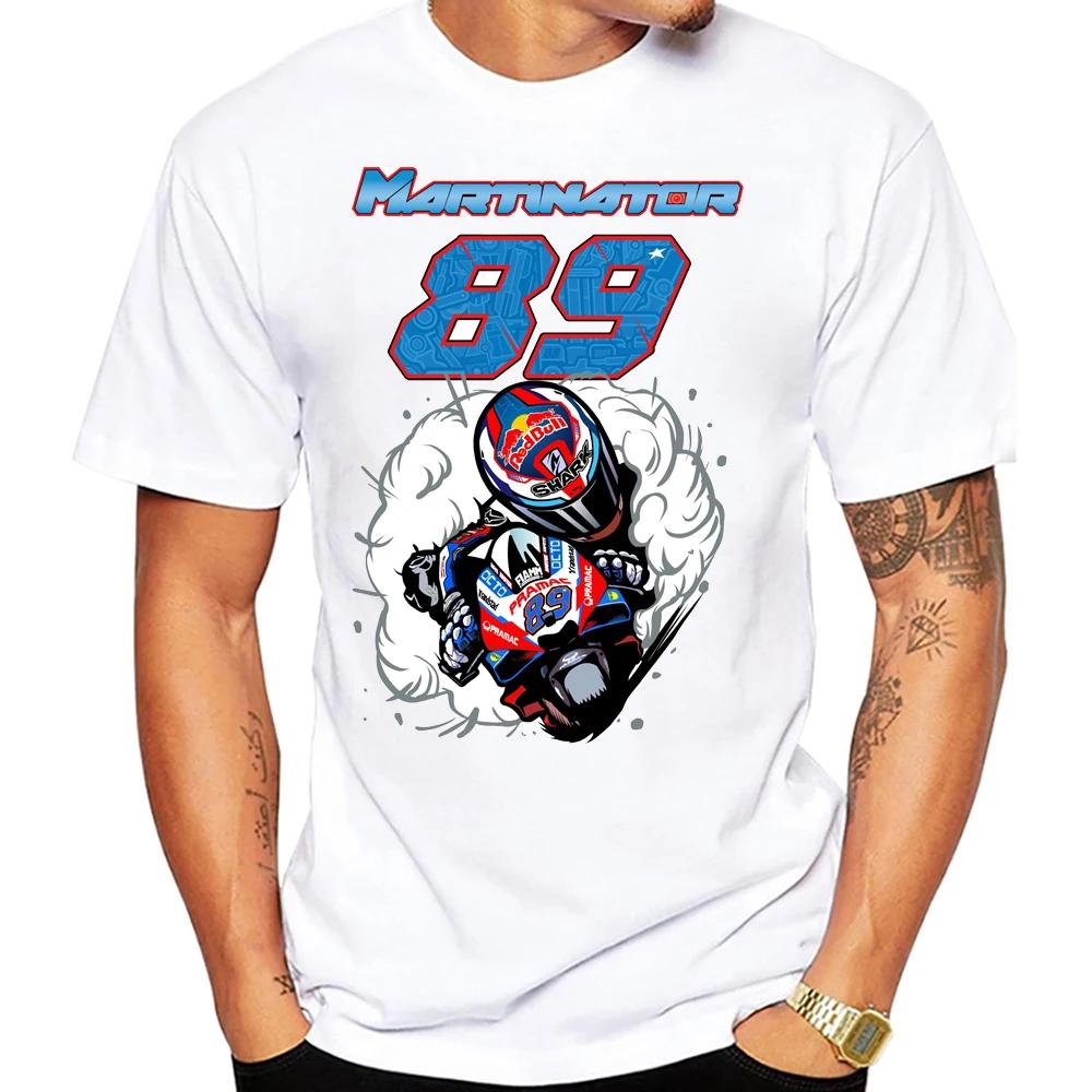 Jorge Martinator 89 GP Race Ride Fans T-Shirt New Summer Men Short Sleeve Sport Boy Casual Tees Motorcycle Riding White Tops