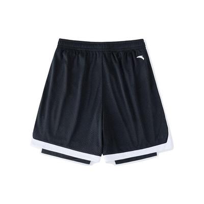 Шорты мужские Basketball Series Letter средней посадки, прямые, базовые, черные 952321301-2