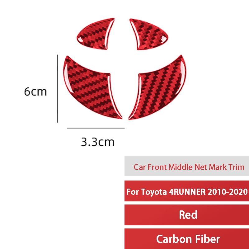 Автомобильная отделка из настоящего углеродного волокна красного цвета для Toyota 4RUNNER 2010- приборная консоль, панель переключения передач, украшение